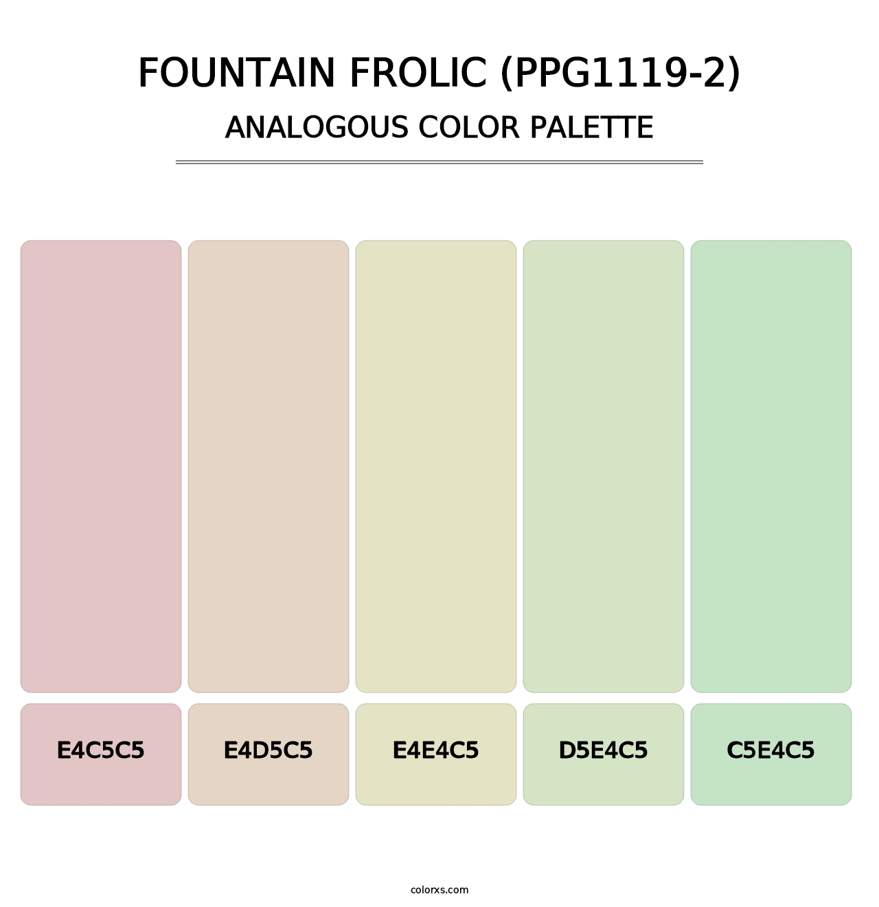 Fountain Frolic (PPG1119-2) - Analogous Color Palette
