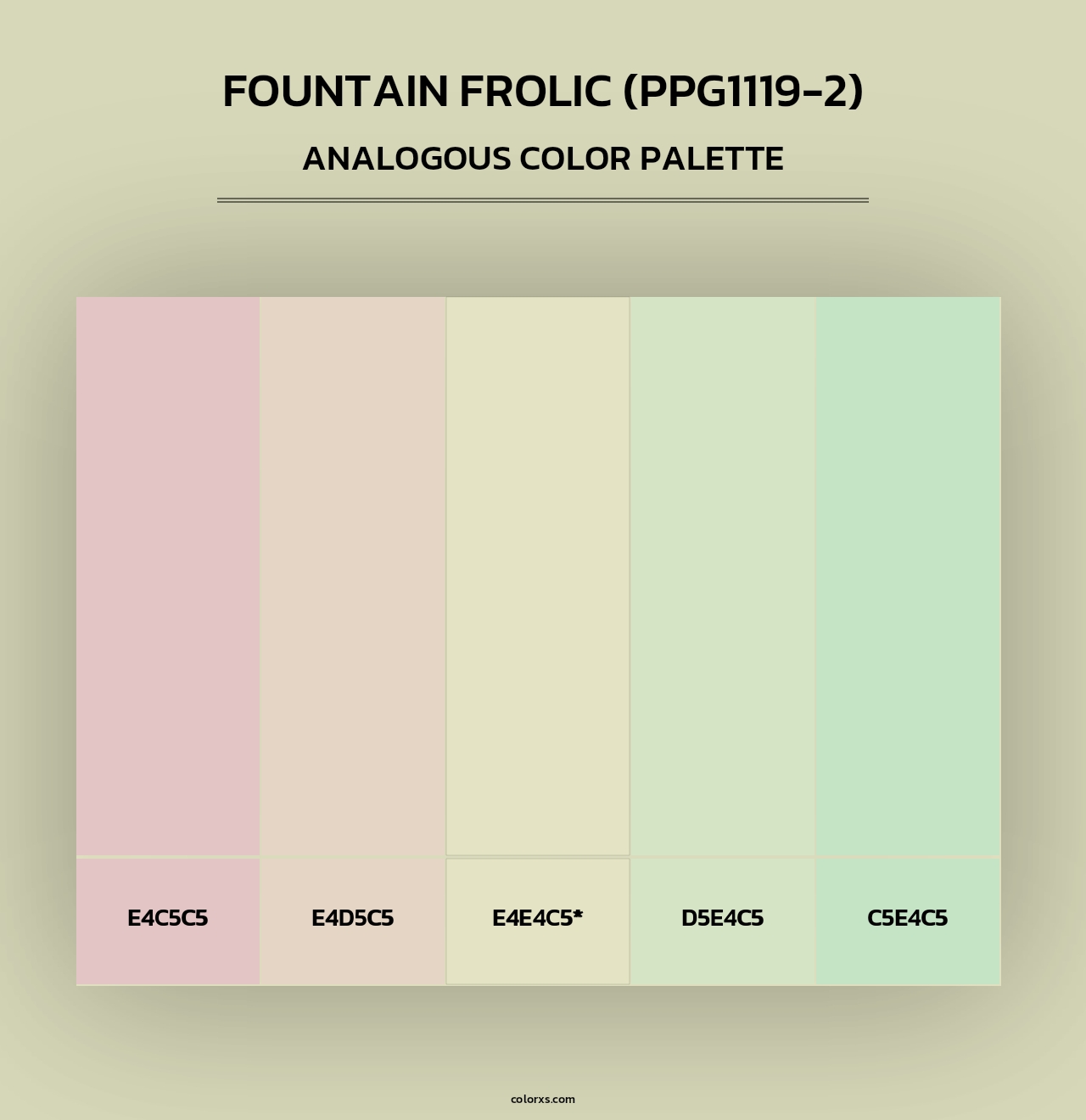 Fountain Frolic (PPG1119-2) - Analogous Color Palette