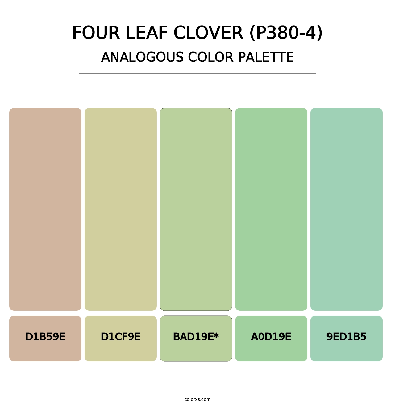 Four Leaf Clover (P380-4) - Analogous Color Palette