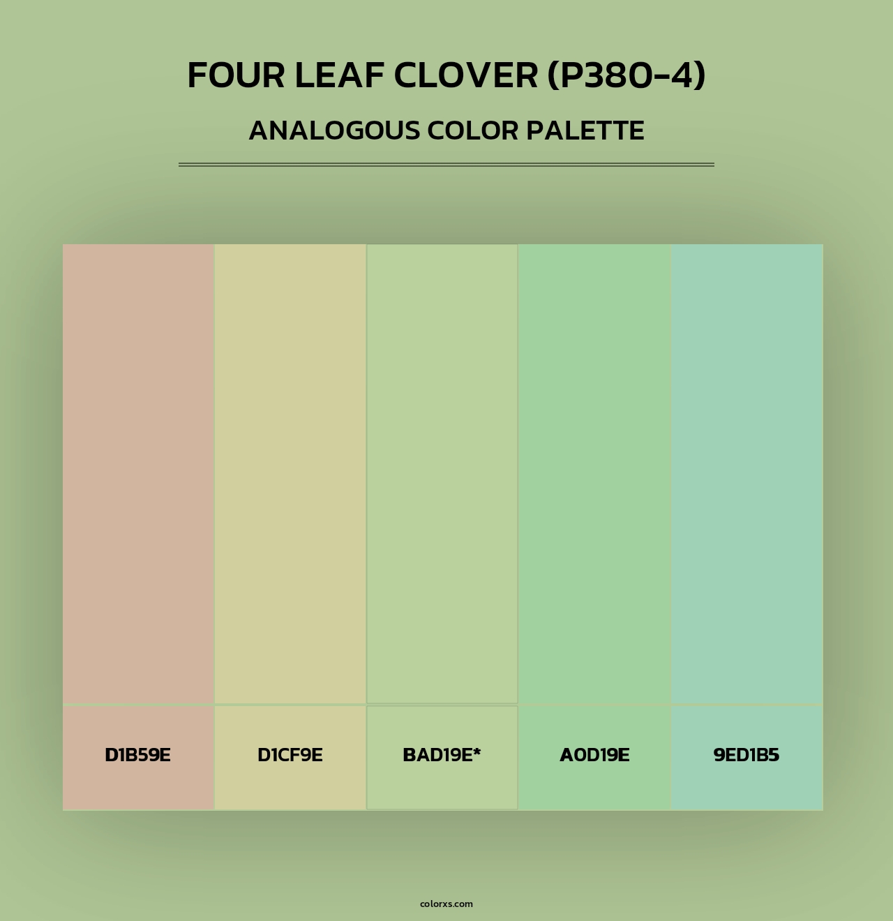 Four Leaf Clover (P380-4) - Analogous Color Palette