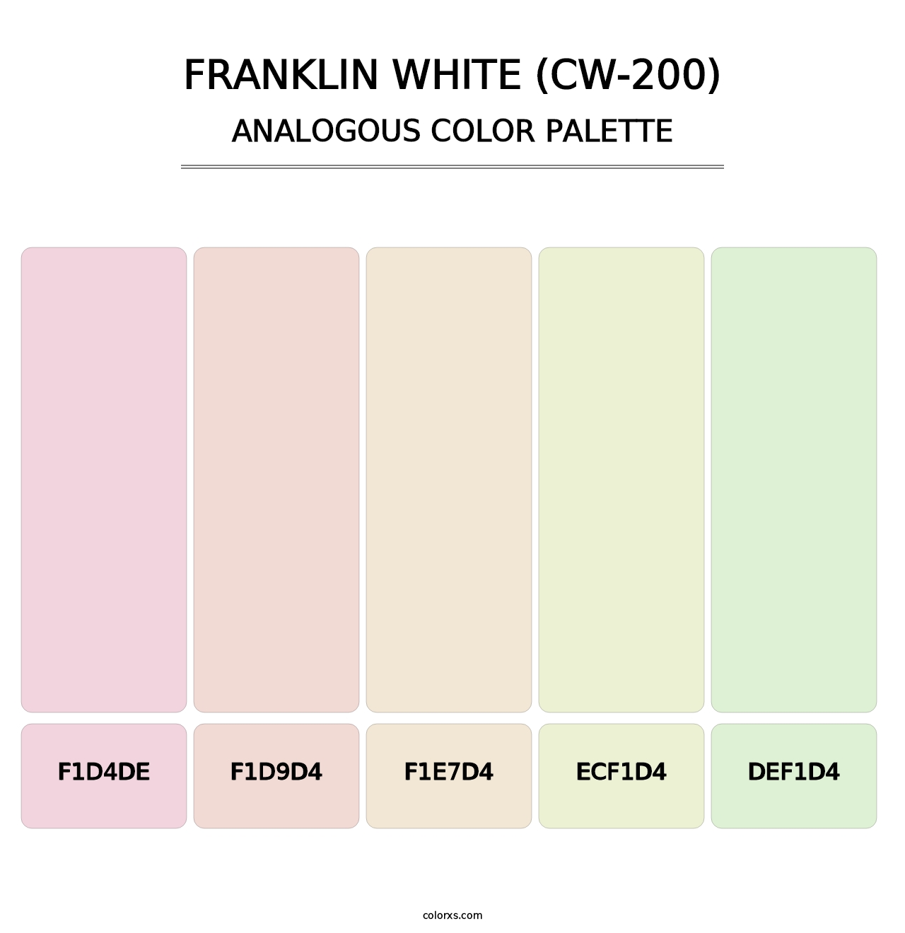 Franklin White (CW-200) - Analogous Color Palette