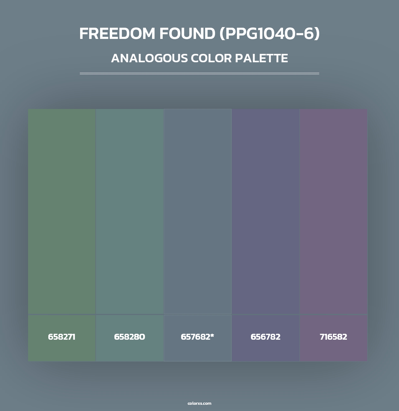 Freedom Found (PPG1040-6) - Analogous Color Palette