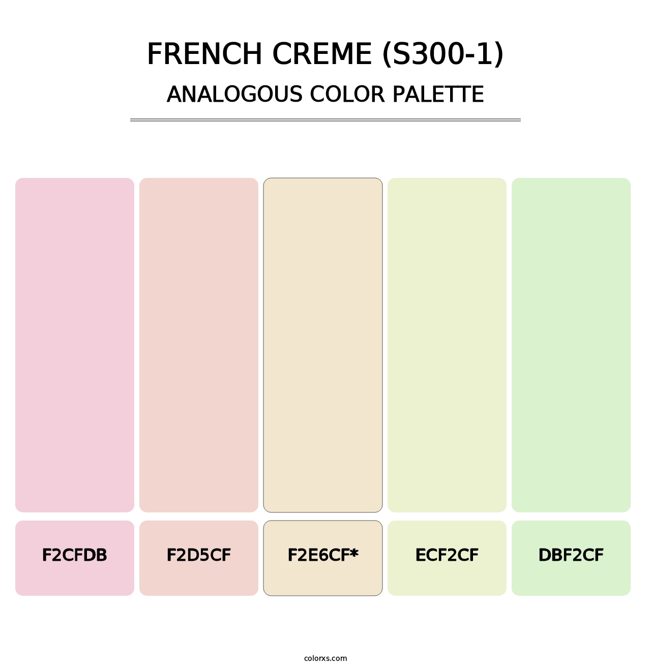 French Creme (S300-1) - Analogous Color Palette