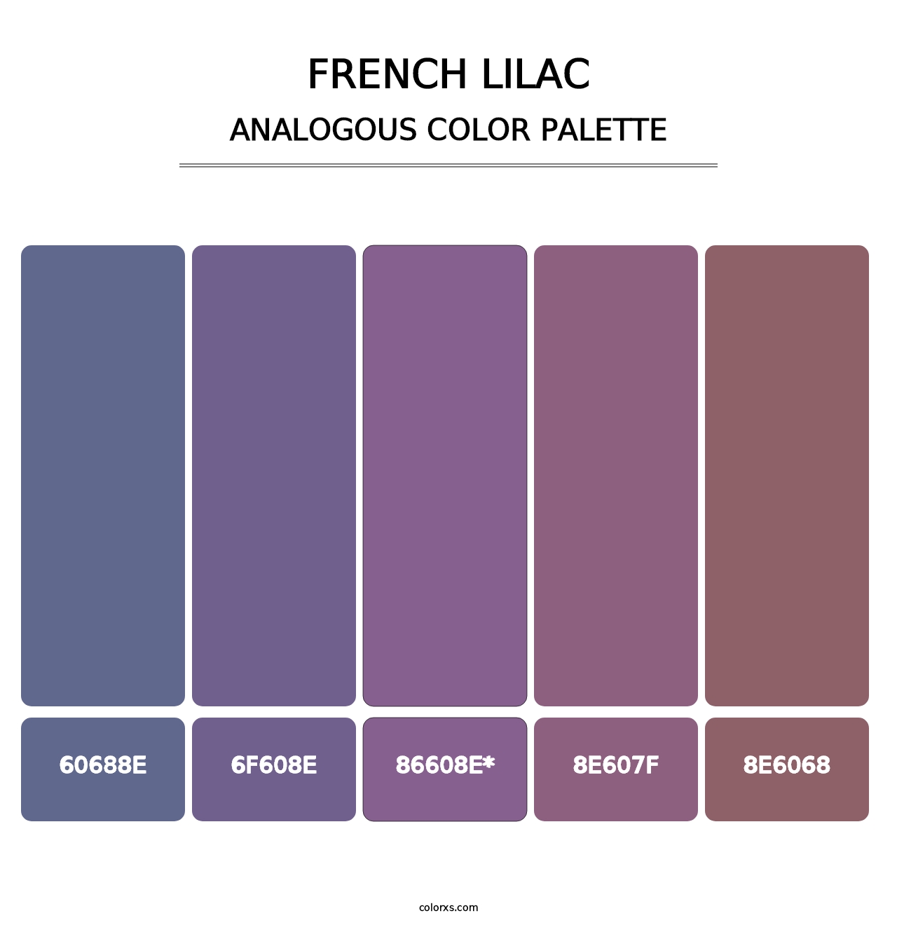 French Lilac - Analogous Color Palette