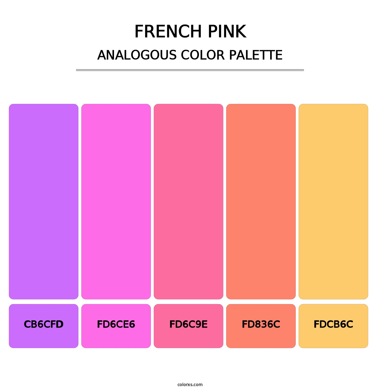 French Pink - Analogous Color Palette