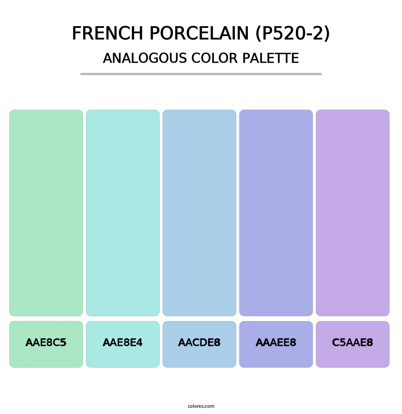 French Porcelain (P520-2) - Analogous Color Palette