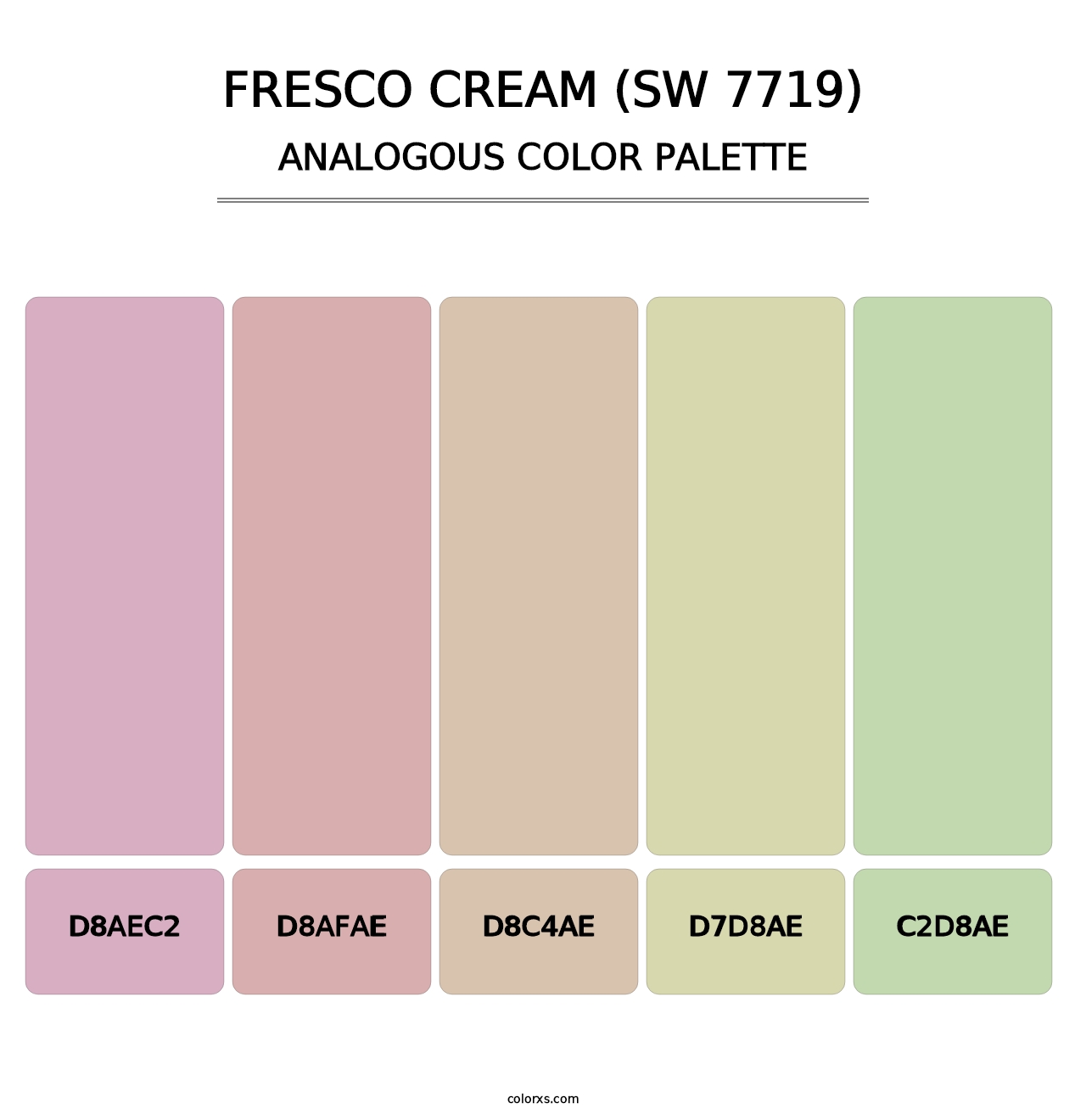 Fresco Cream (SW 7719) - Analogous Color Palette