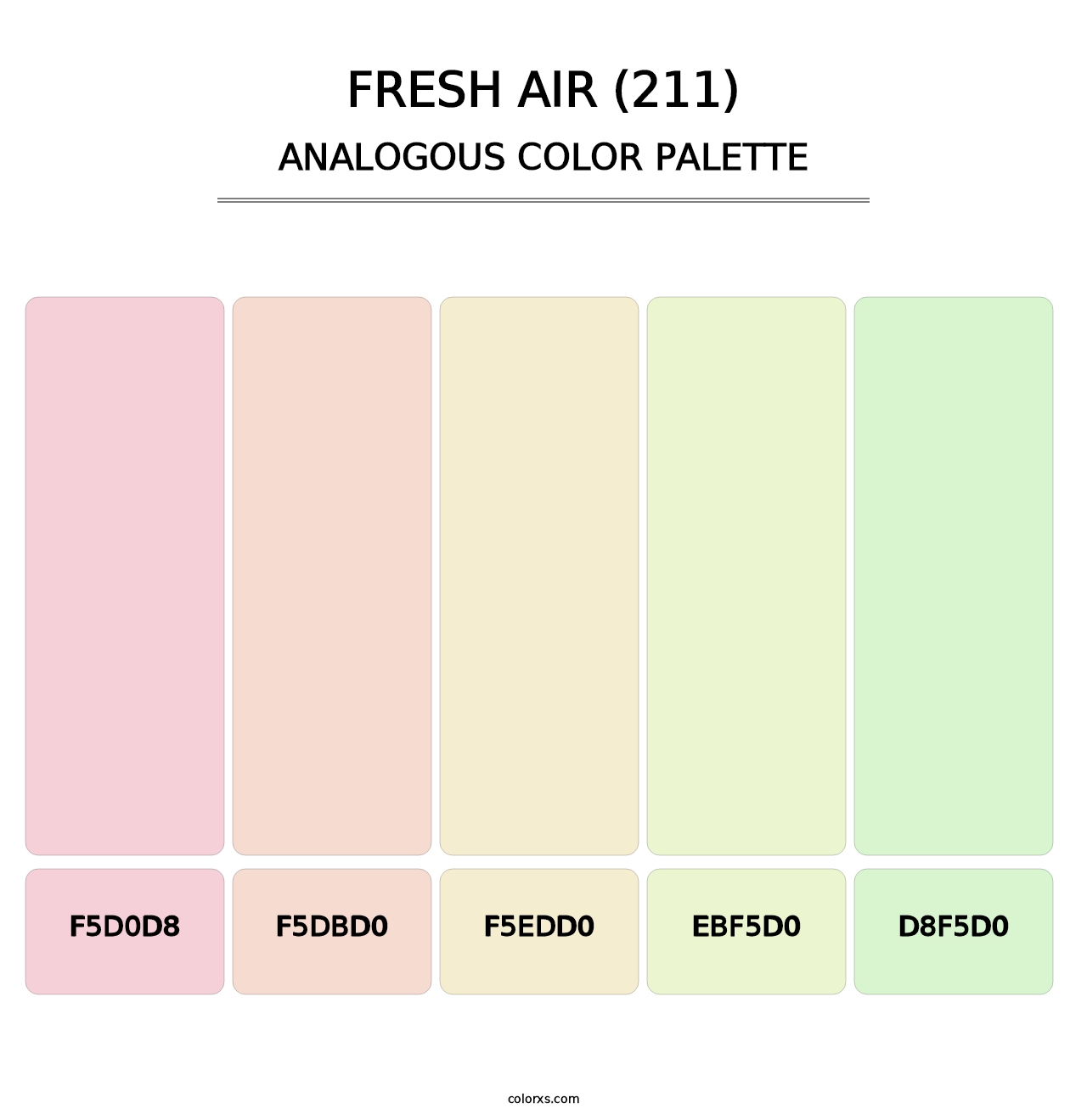 Fresh Air (211) - Analogous Color Palette