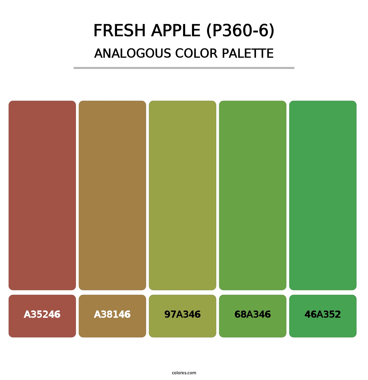 Fresh Apple (P360-6) - Analogous Color Palette