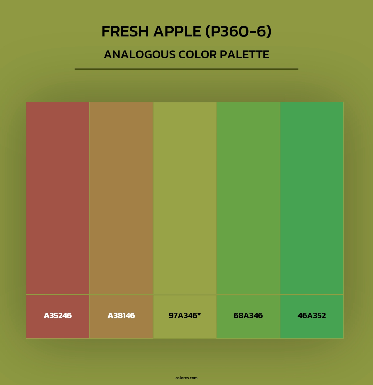 Fresh Apple (P360-6) - Analogous Color Palette