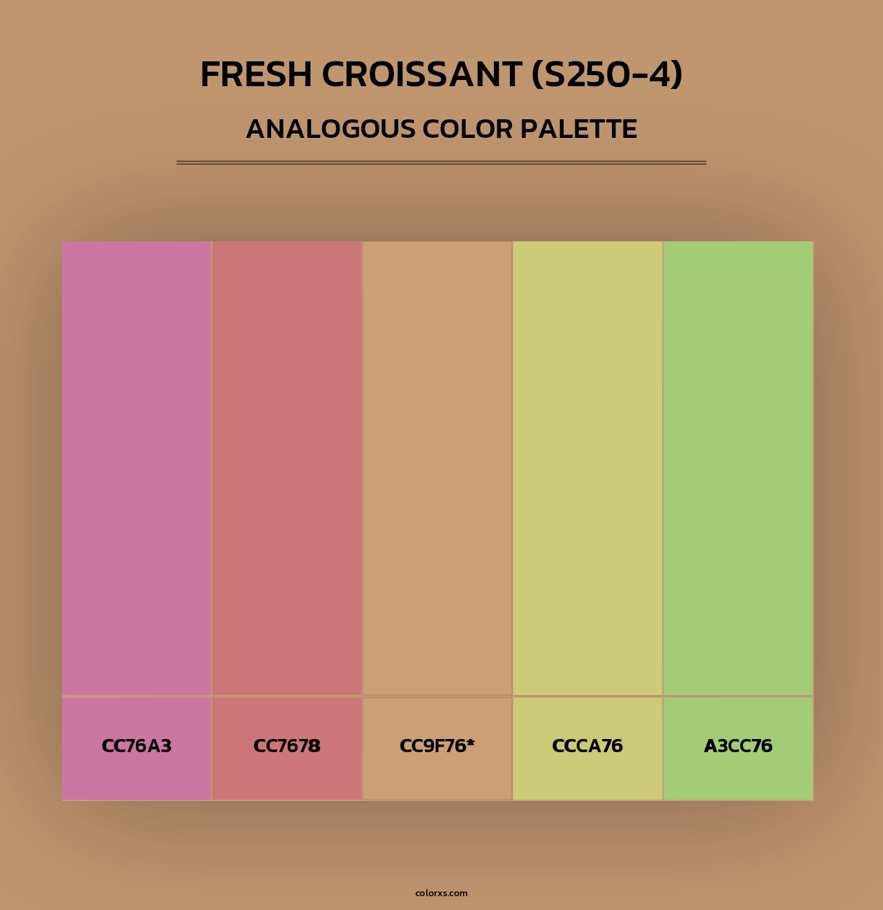 Fresh Croissant (S250-4) - Analogous Color Palette