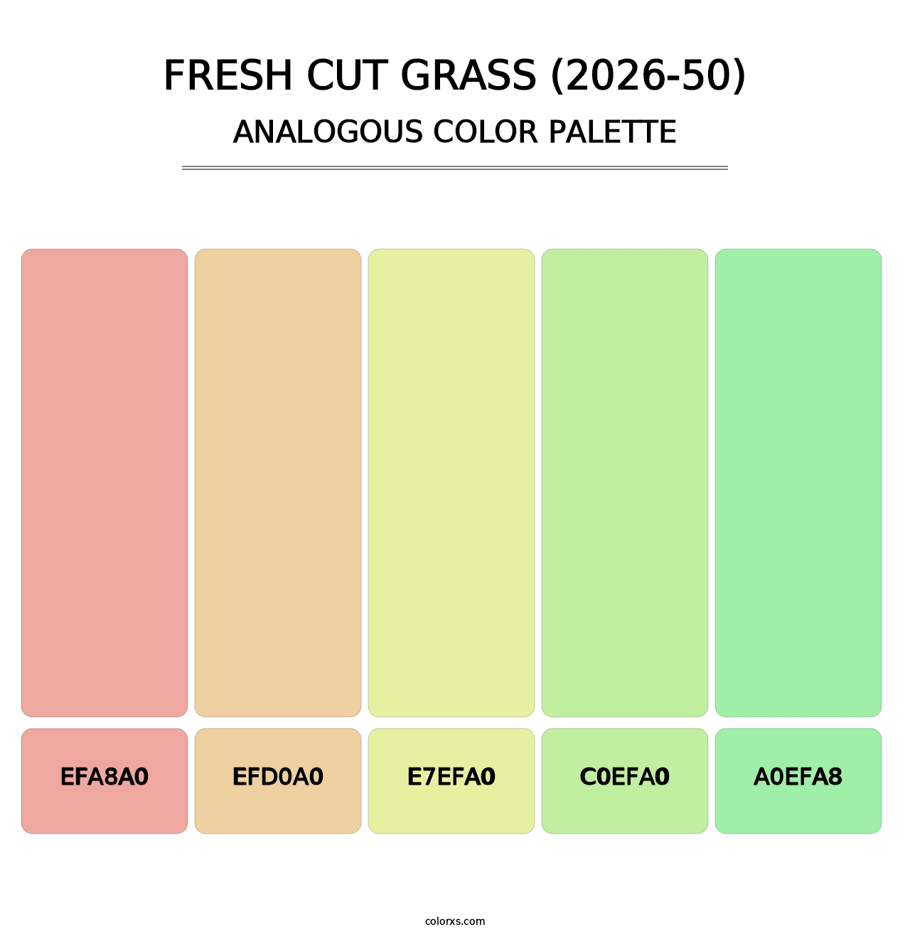 Fresh Cut Grass (2026-50) - Analogous Color Palette