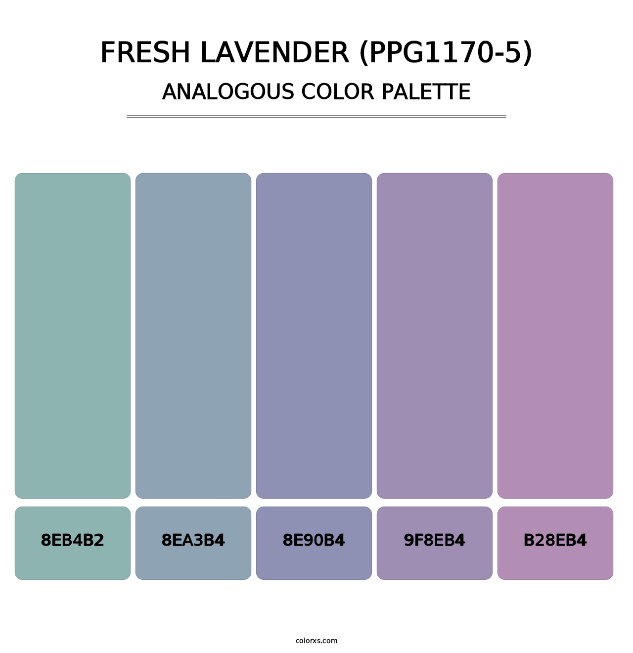 Fresh Lavender (PPG1170-5) - Analogous Color Palette