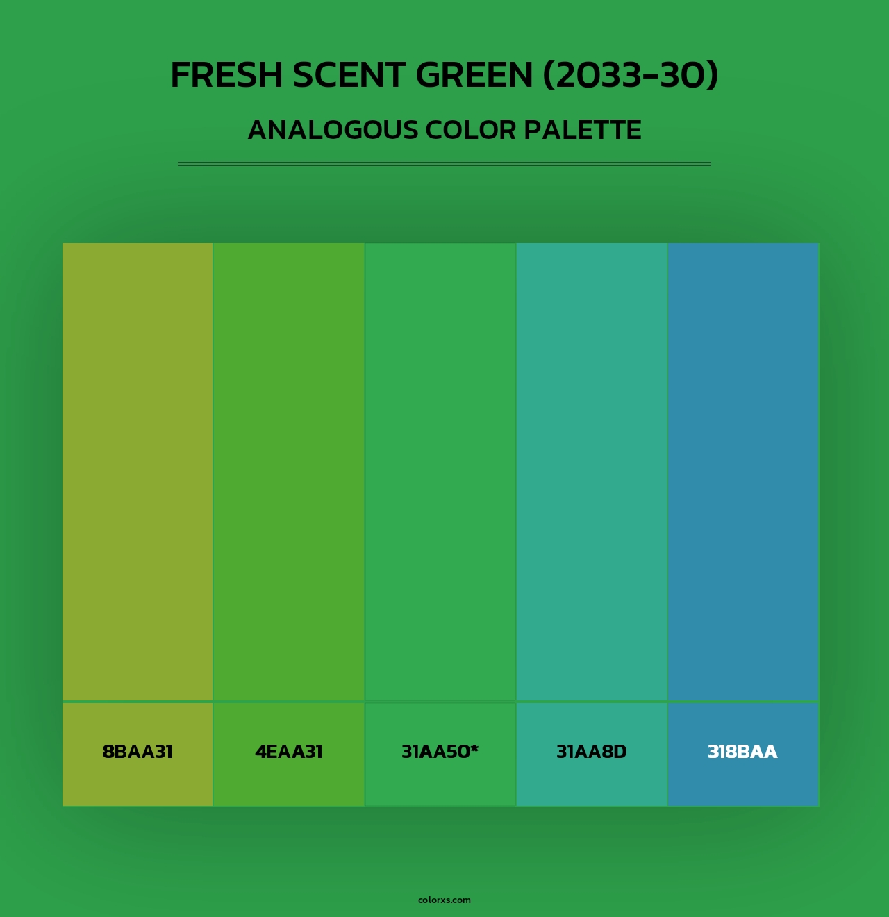 Fresh Scent Green (2033-30) - Analogous Color Palette