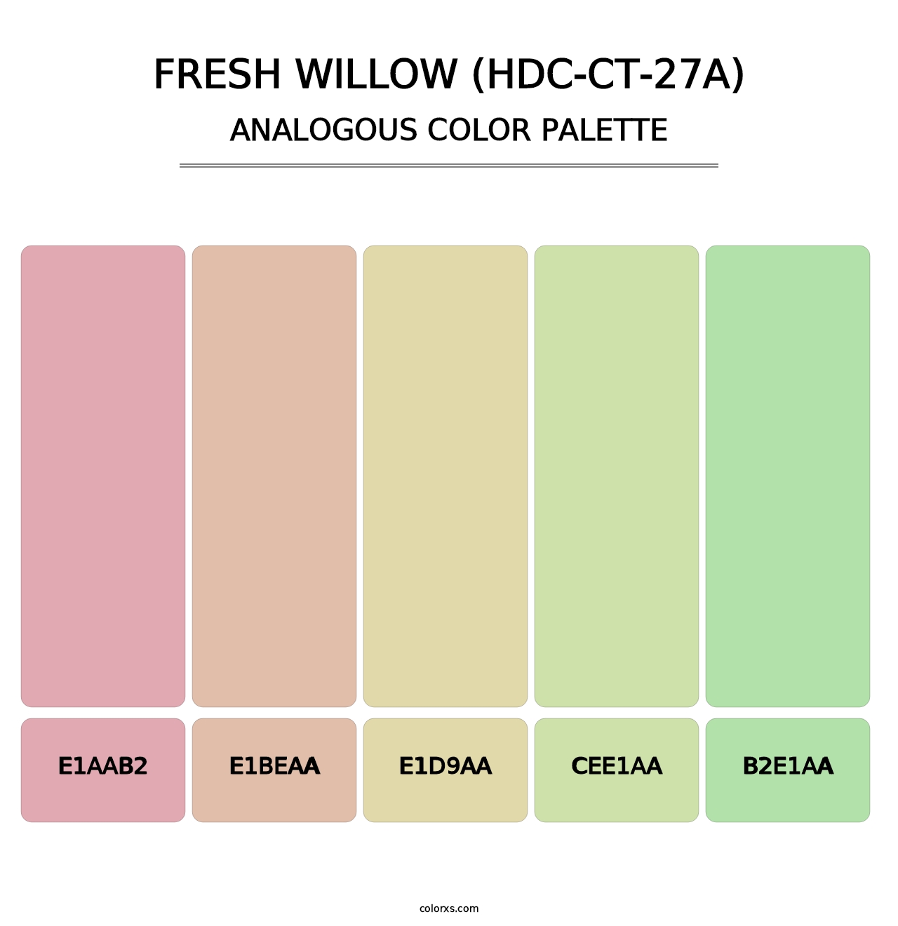Fresh Willow (HDC-CT-27A) - Analogous Color Palette