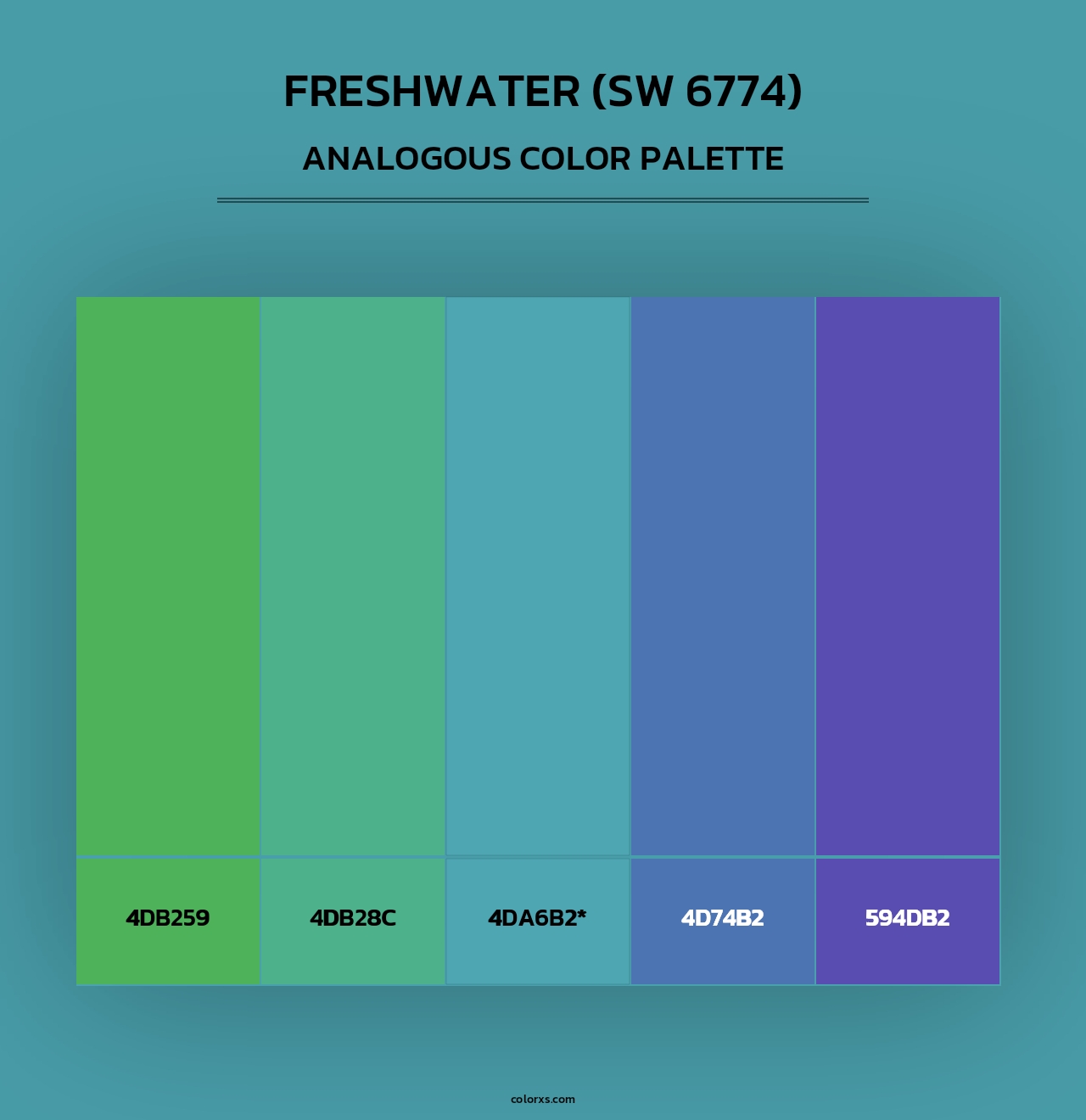 Freshwater (SW 6774) - Analogous Color Palette