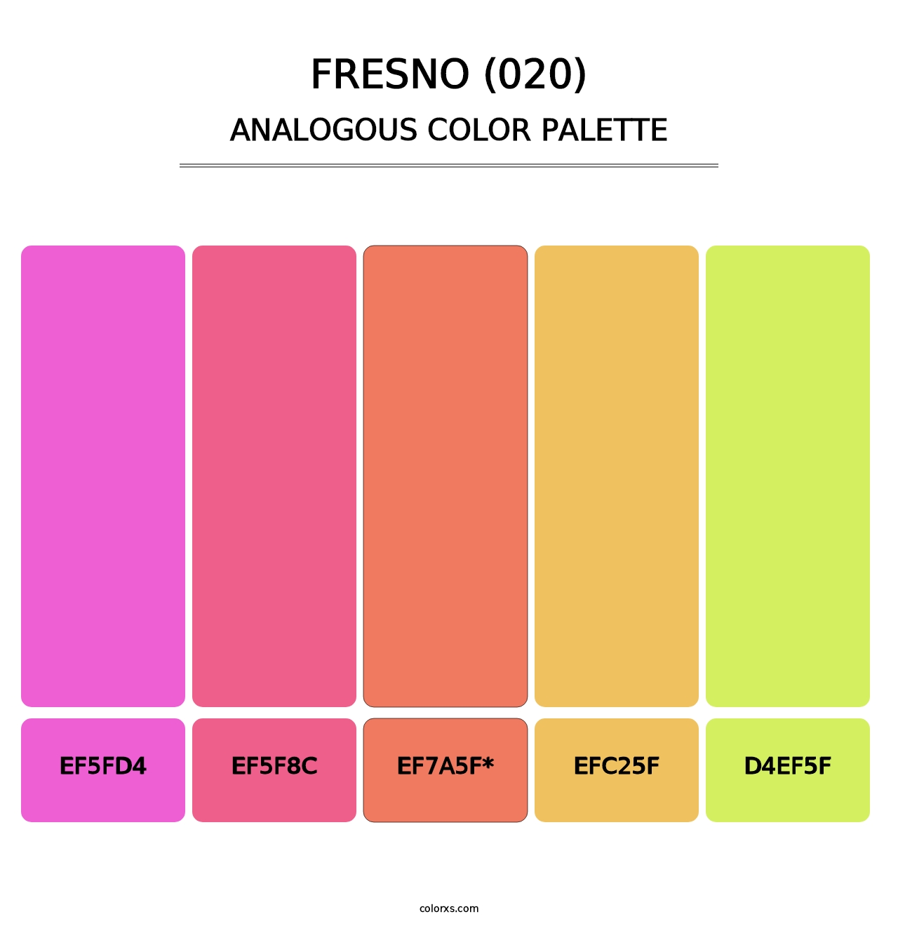 Fresno (020) - Analogous Color Palette