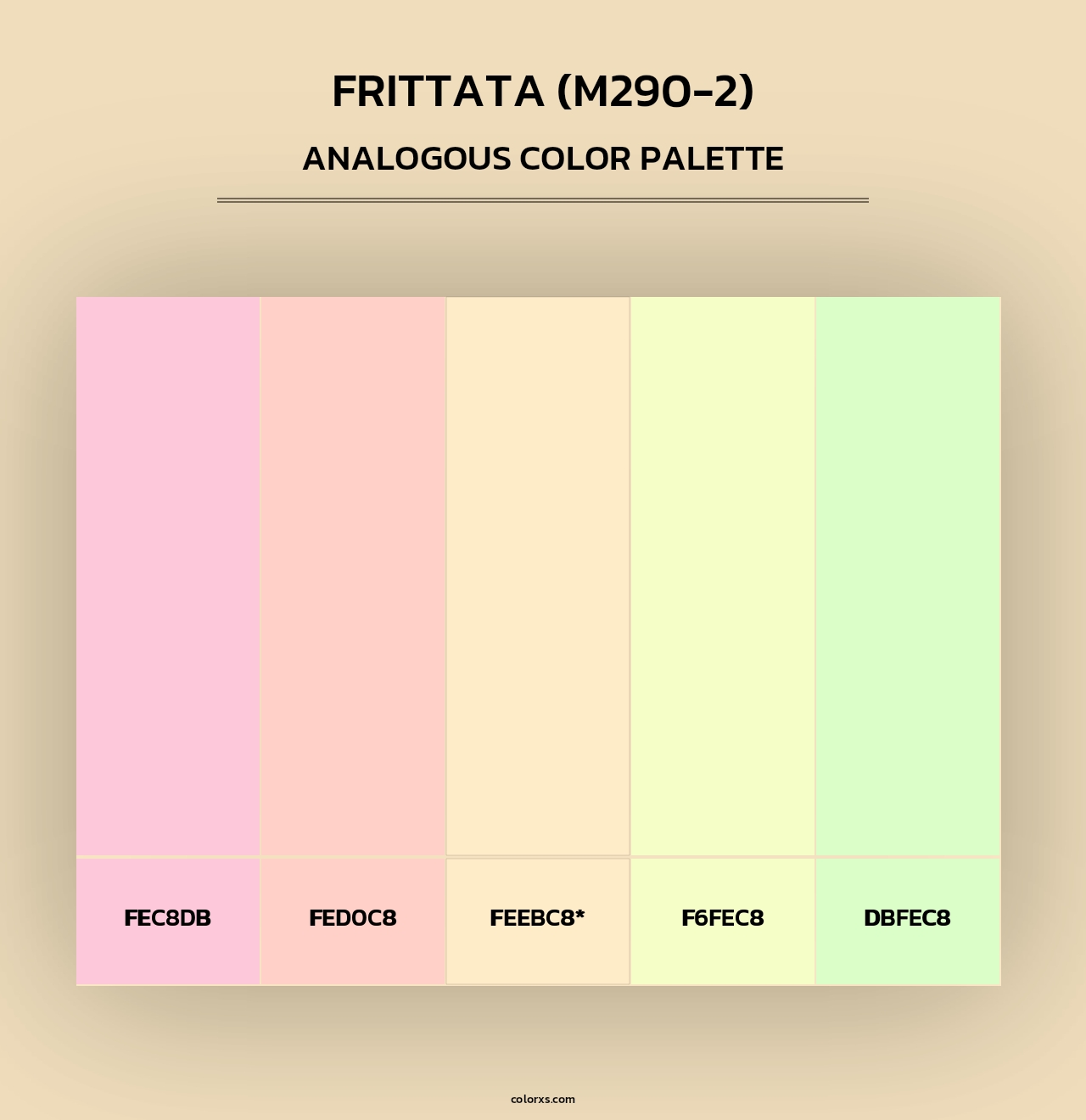 Frittata (M290-2) - Analogous Color Palette