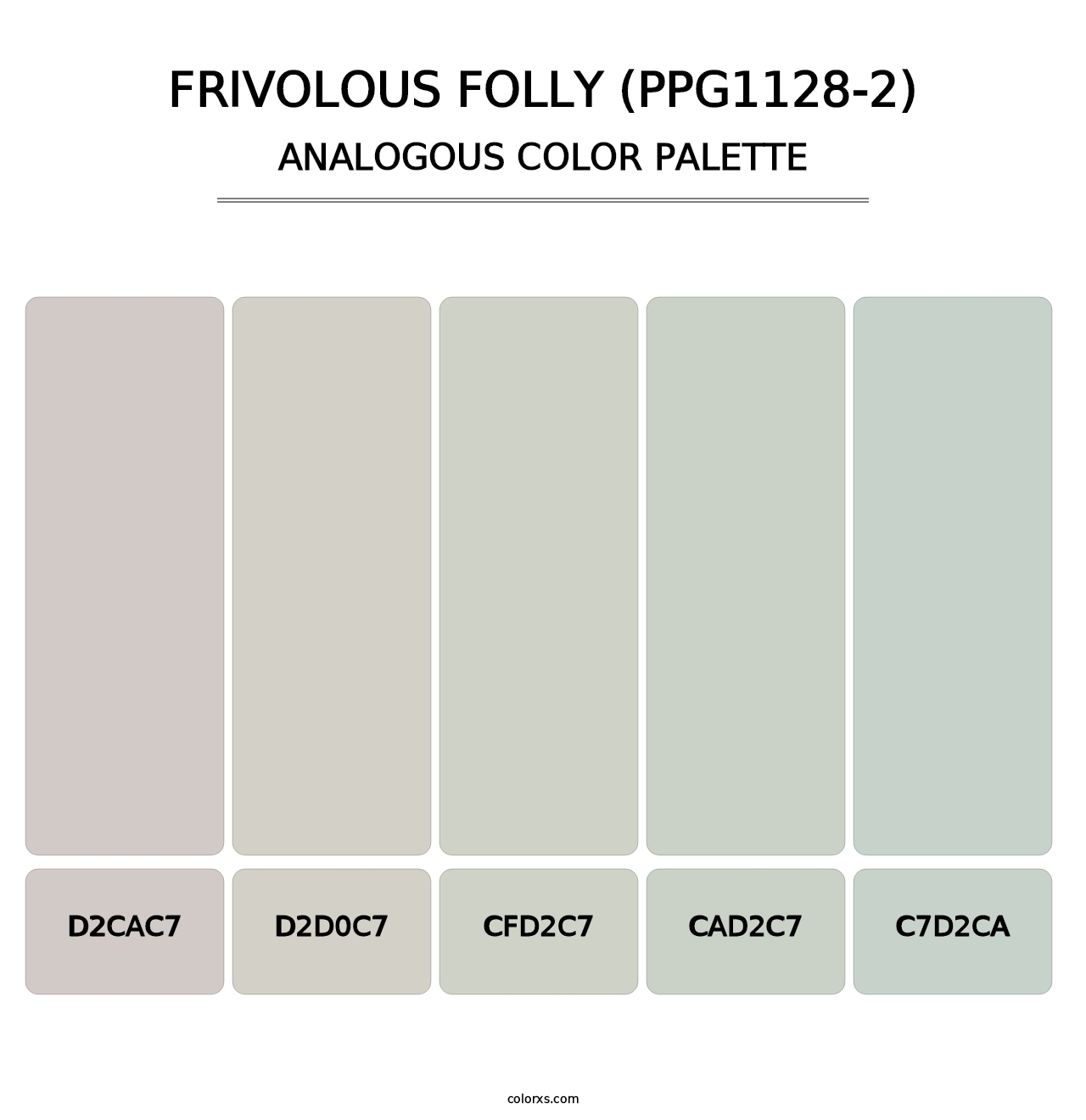 Frivolous Folly (PPG1128-2) - Analogous Color Palette