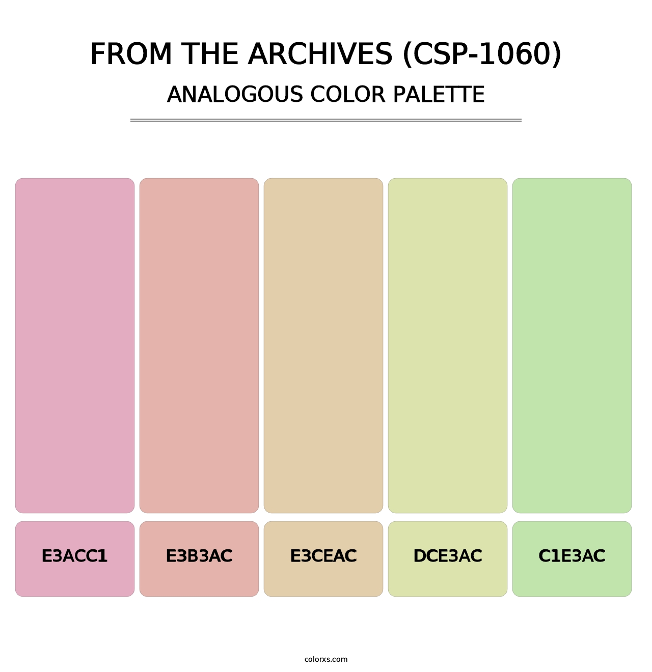 From the Archives (CSP-1060) - Analogous Color Palette