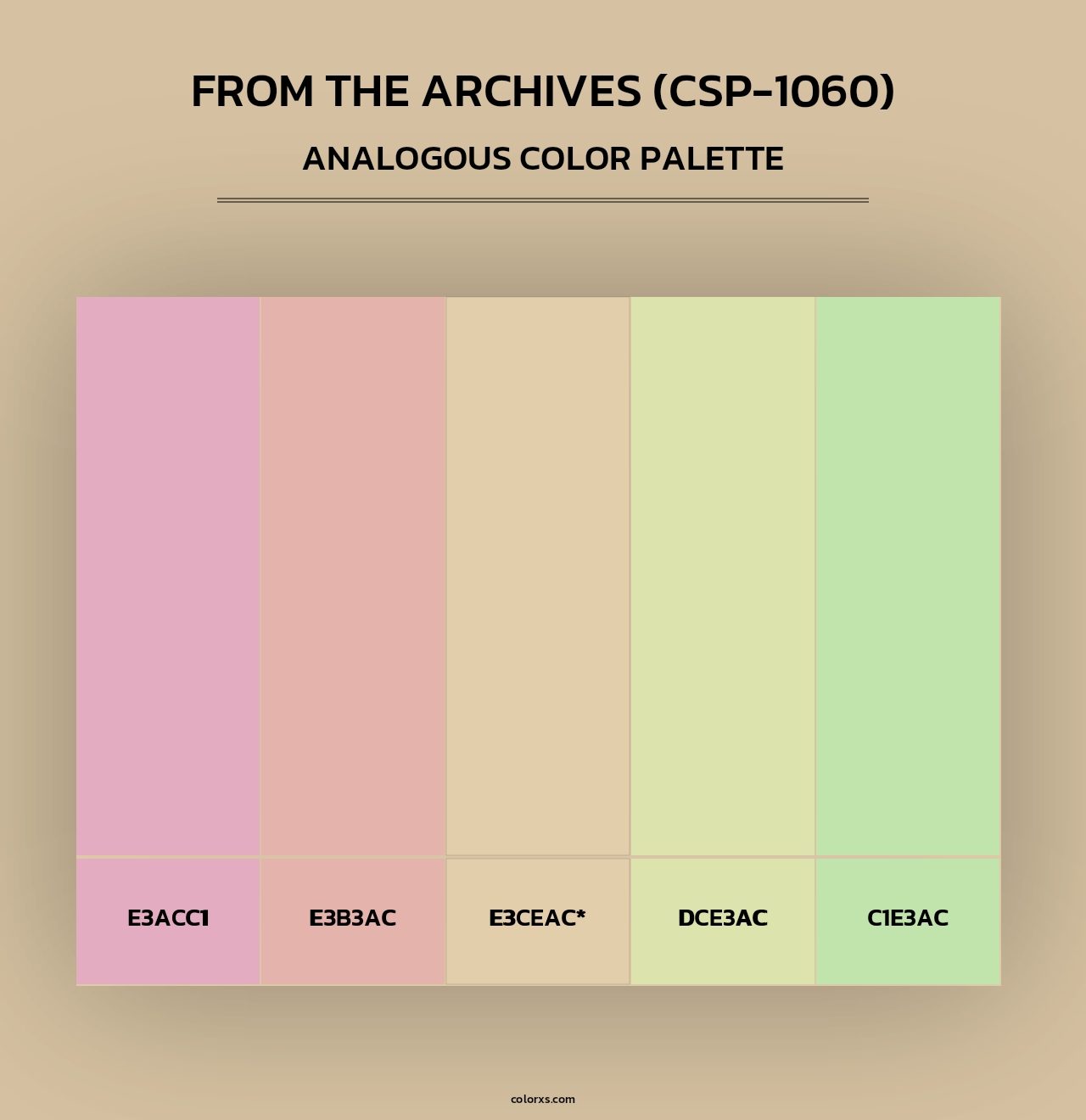 From the Archives (CSP-1060) - Analogous Color Palette