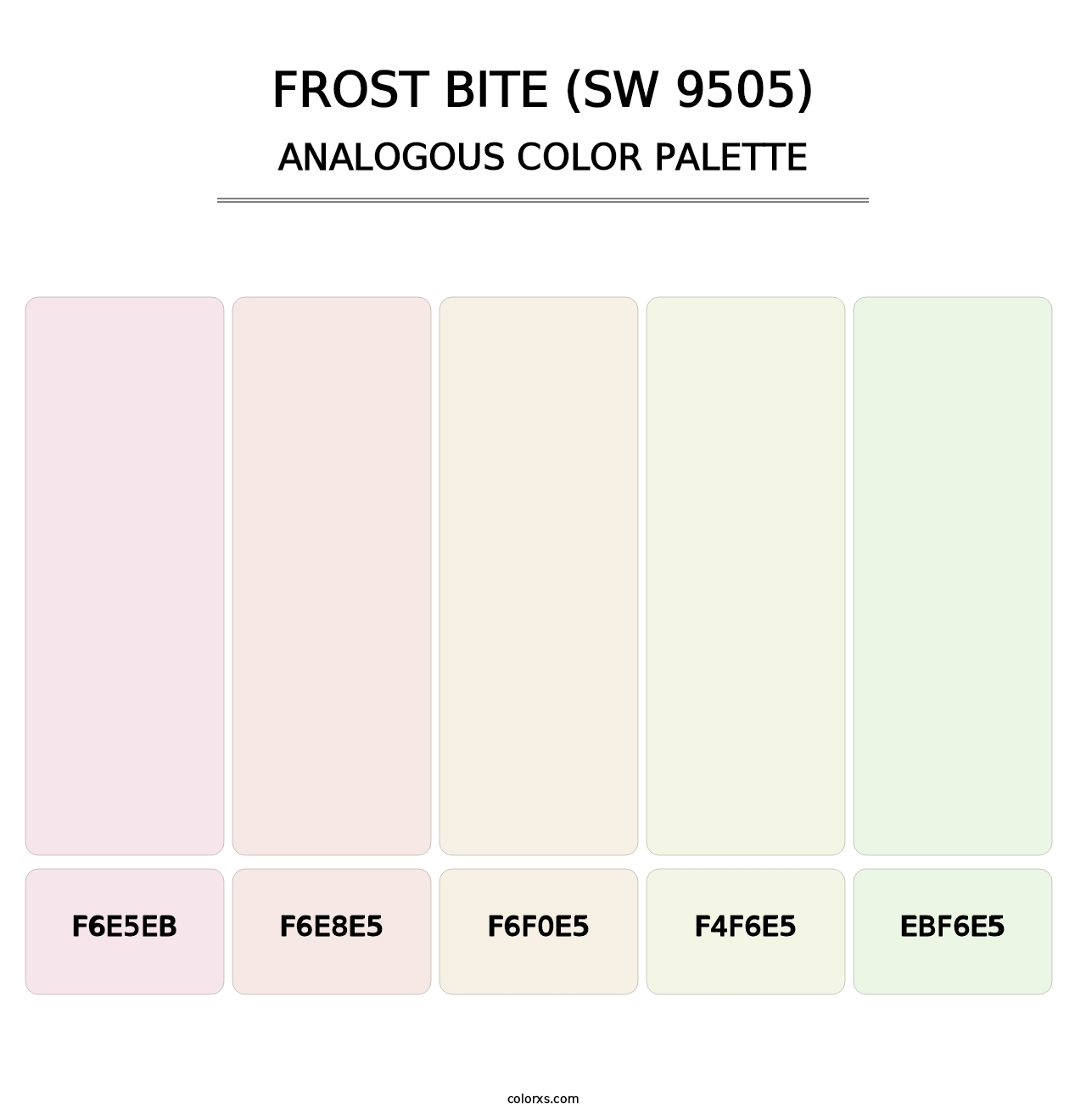 Frost Bite (SW 9505) - Analogous Color Palette