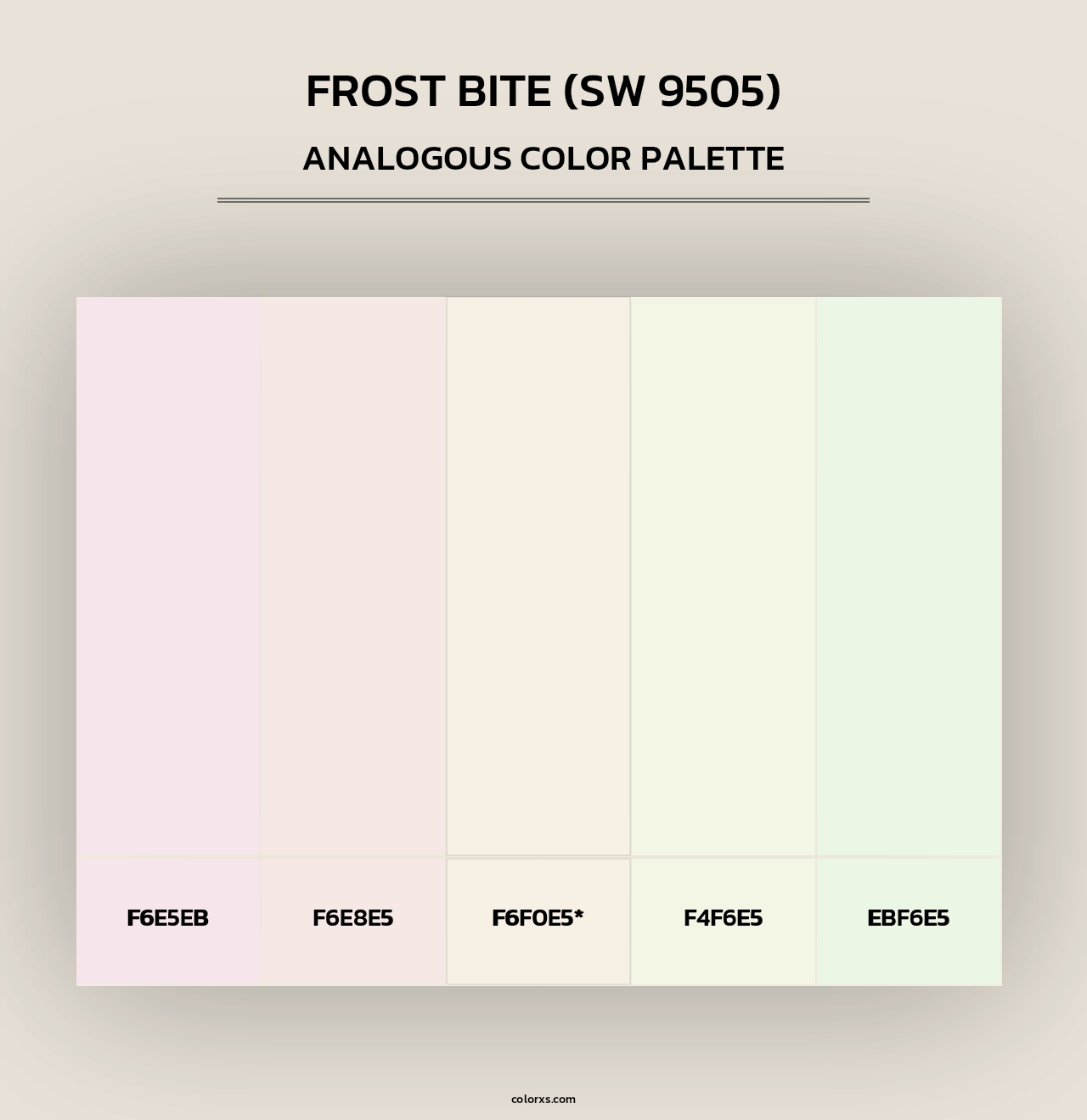 Frost Bite (SW 9505) - Analogous Color Palette