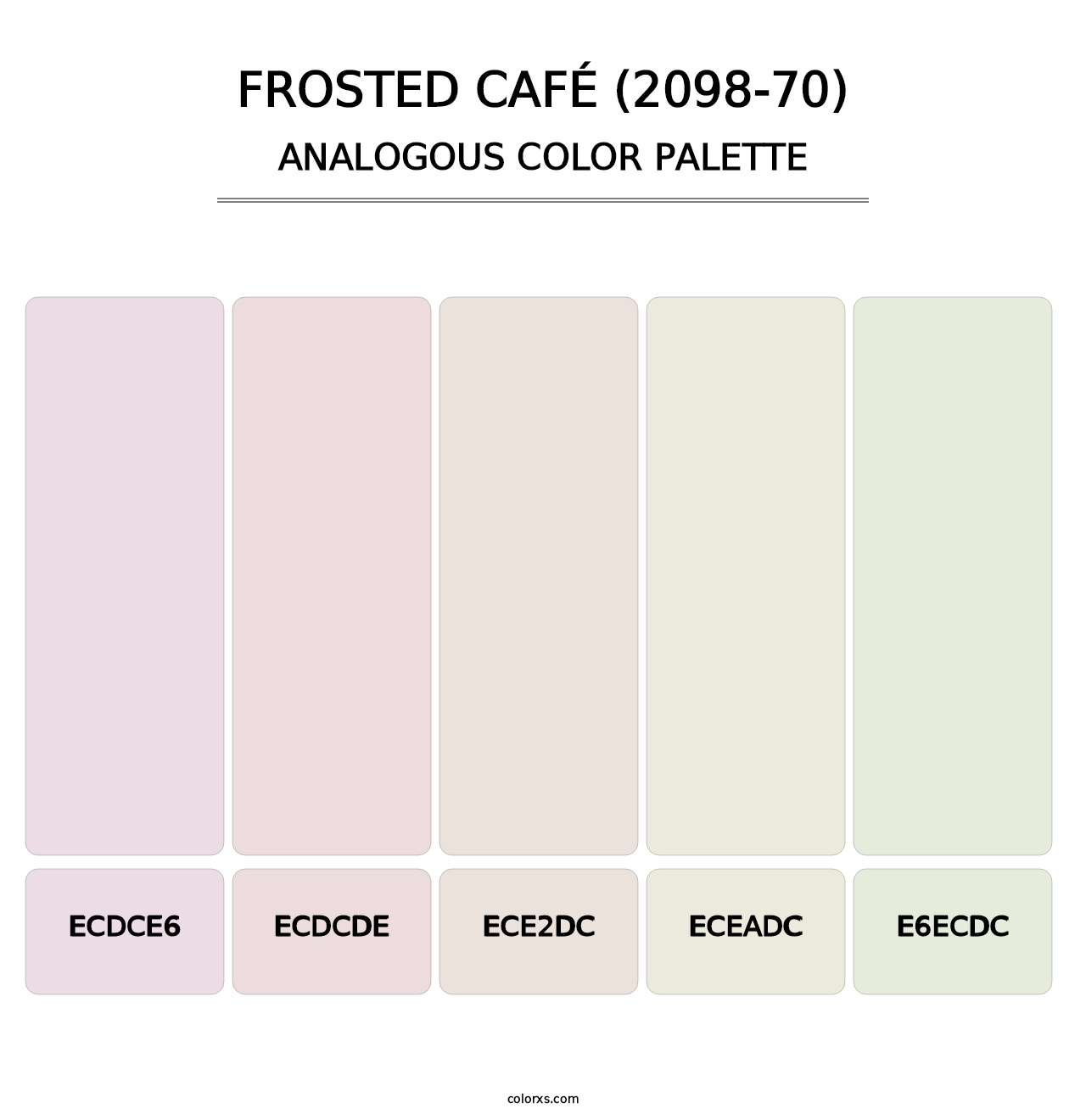 Frosted Café (2098-70) - Analogous Color Palette