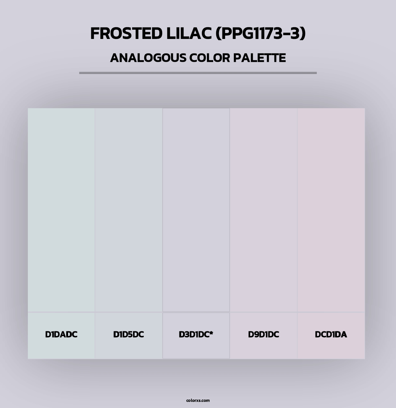 Frosted Lilac (PPG1173-3) - Analogous Color Palette