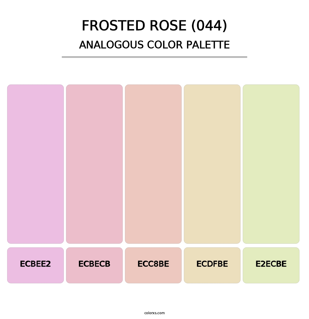 Frosted Rose (044) - Analogous Color Palette