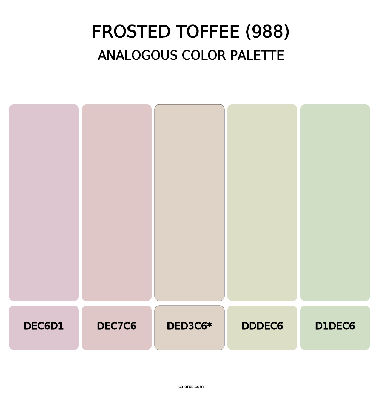 Frosted Toffee (988) - Analogous Color Palette