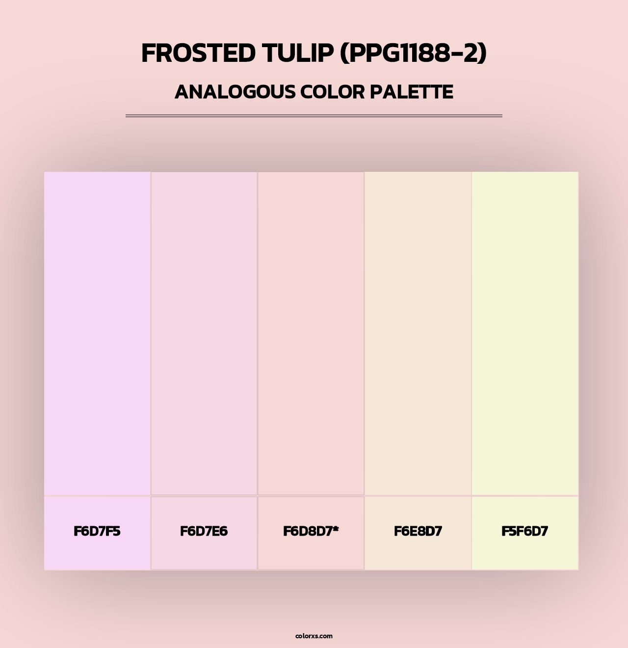 Frosted Tulip (PPG1188-2) - Analogous Color Palette