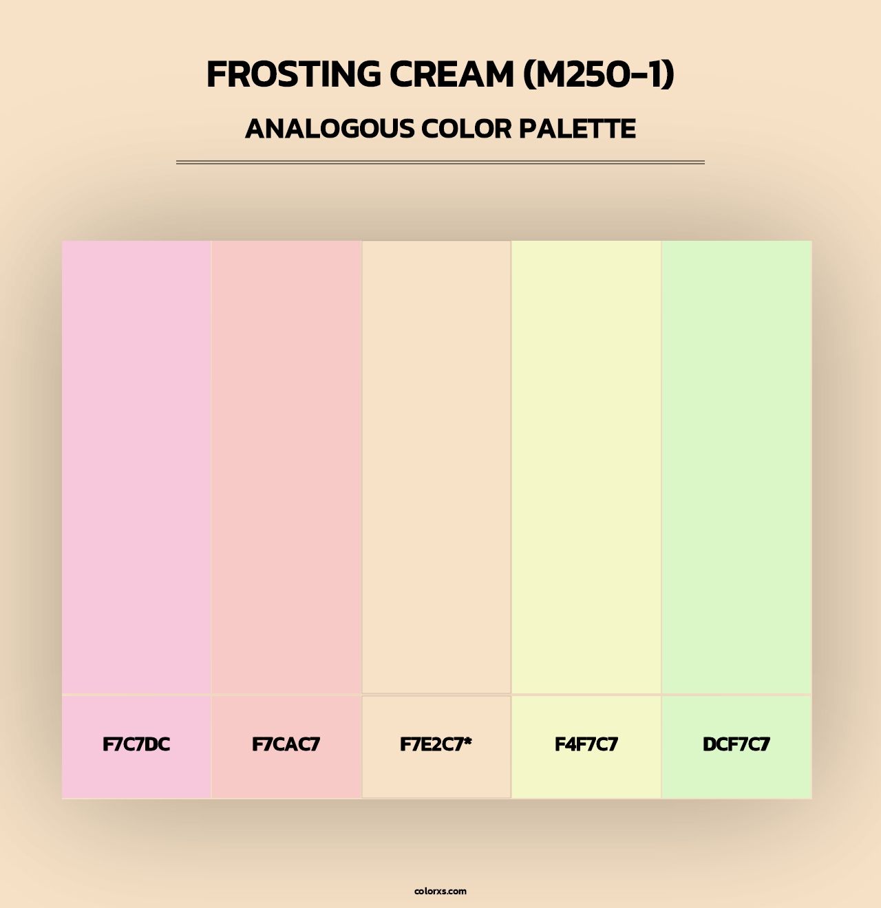 Frosting Cream (M250-1) - Analogous Color Palette