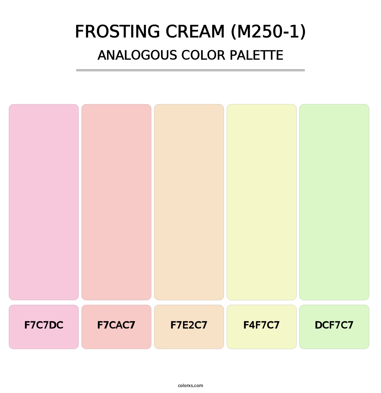 Frosting Cream (M250-1) - Analogous Color Palette