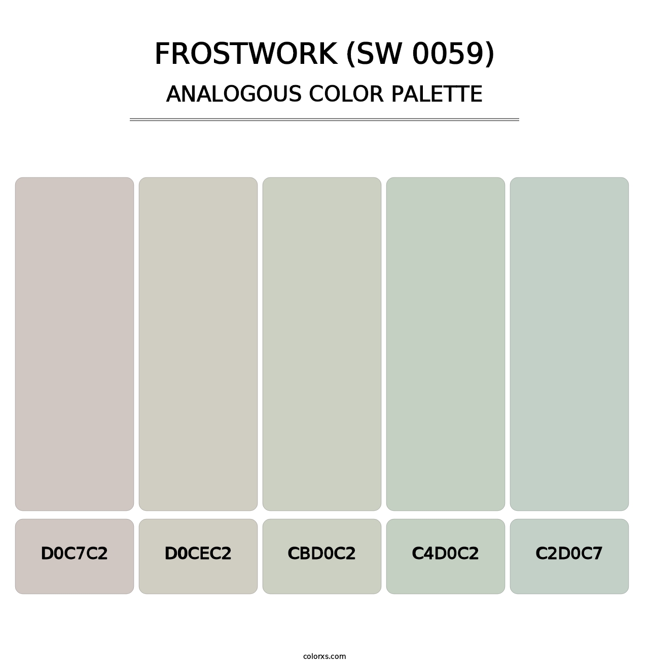 Frostwork (SW 0059) - Analogous Color Palette