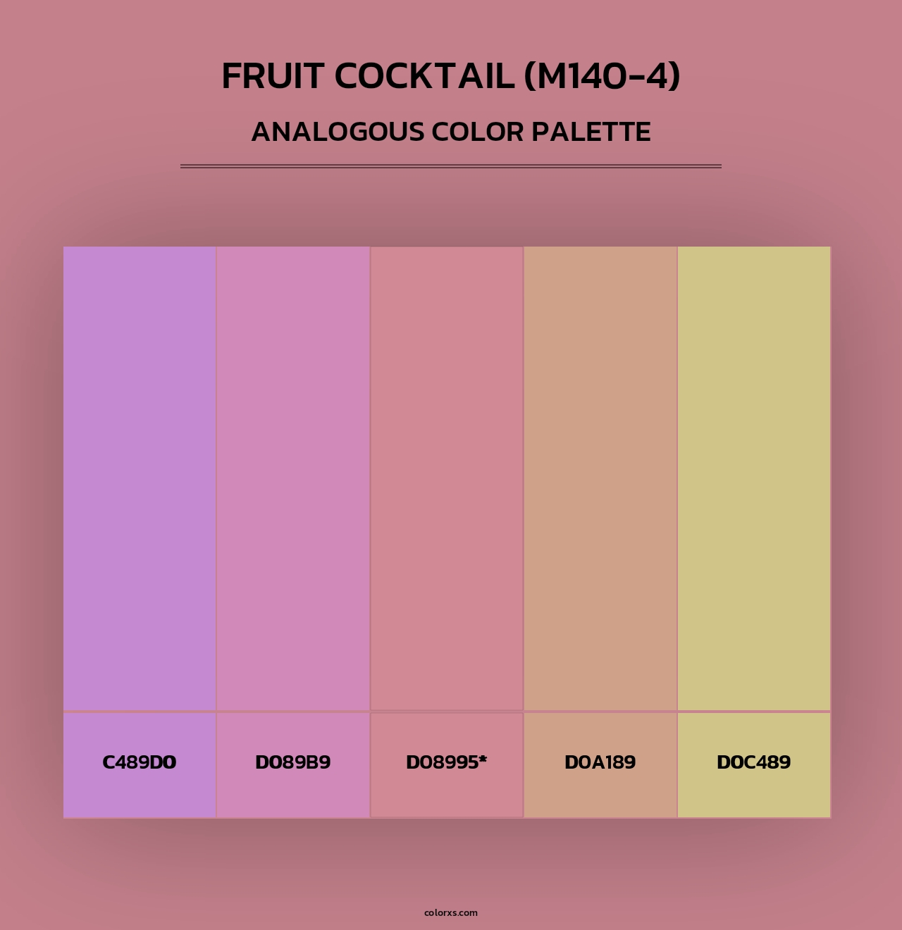 Fruit Cocktail (M140-4) - Analogous Color Palette