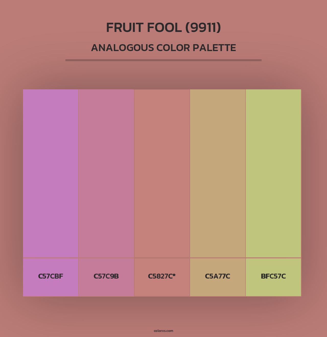 Fruit Fool (9911) - Analogous Color Palette