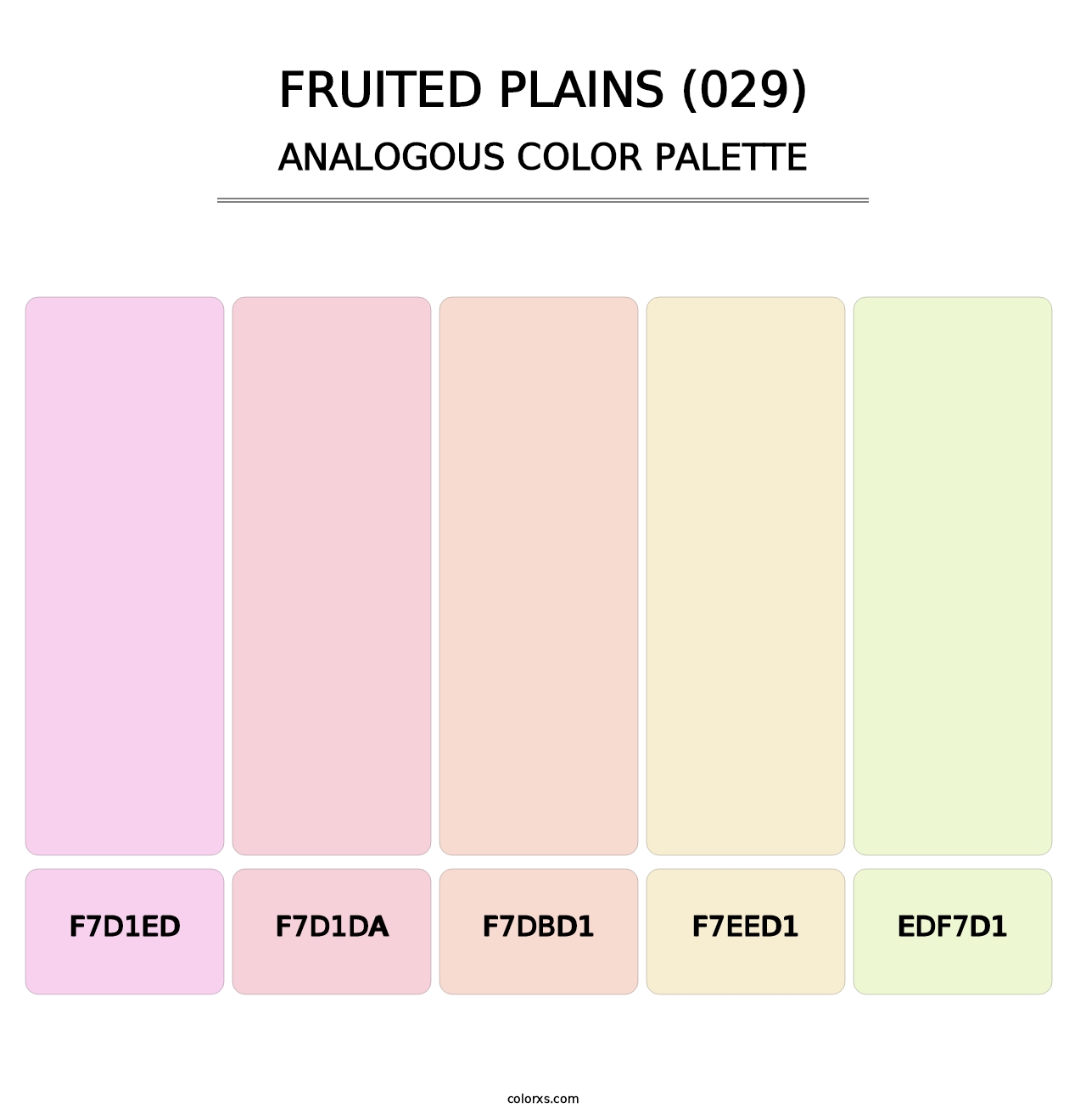 Fruited Plains (029) - Analogous Color Palette