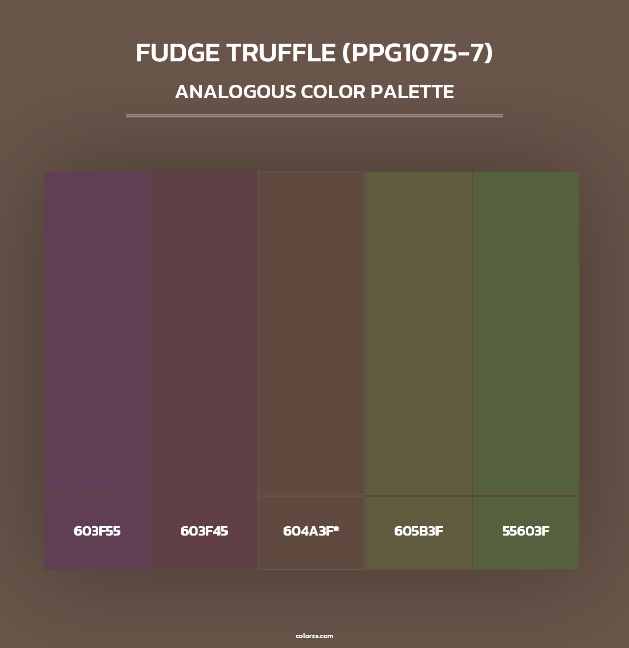 Fudge Truffle (PPG1075-7) - Analogous Color Palette