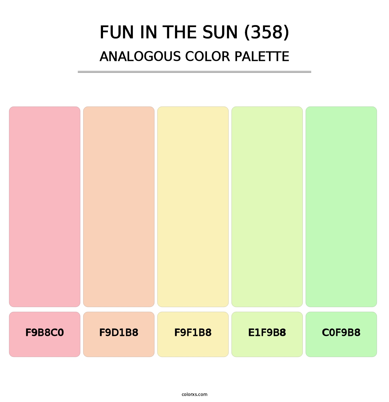 Fun in the Sun (358) - Analogous Color Palette