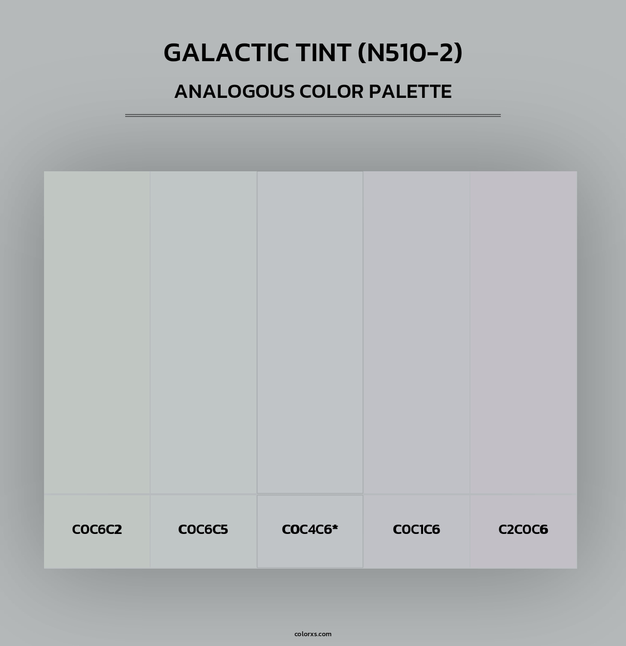 Galactic Tint (N510-2) - Analogous Color Palette