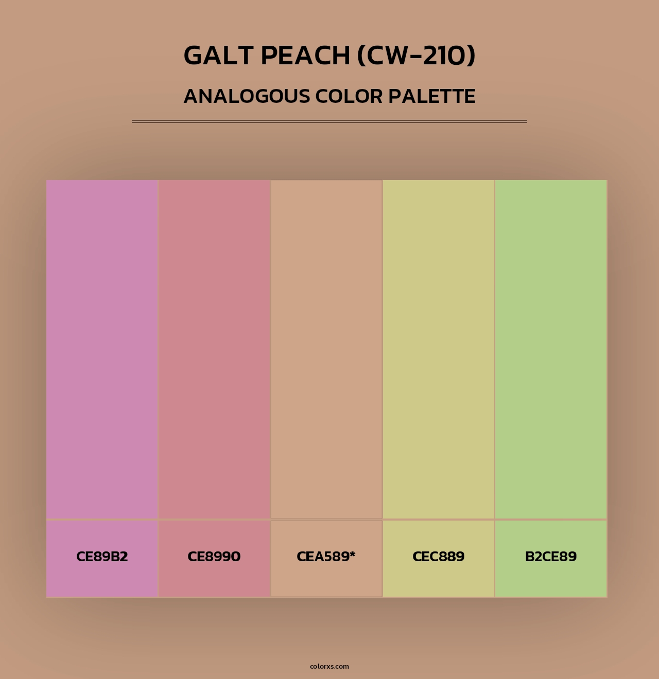 Galt Peach (CW-210) - Analogous Color Palette