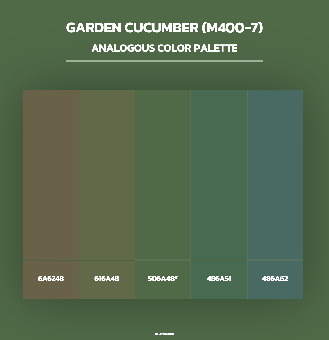 Garden Cucumber (M400-7) - Analogous Color Palette