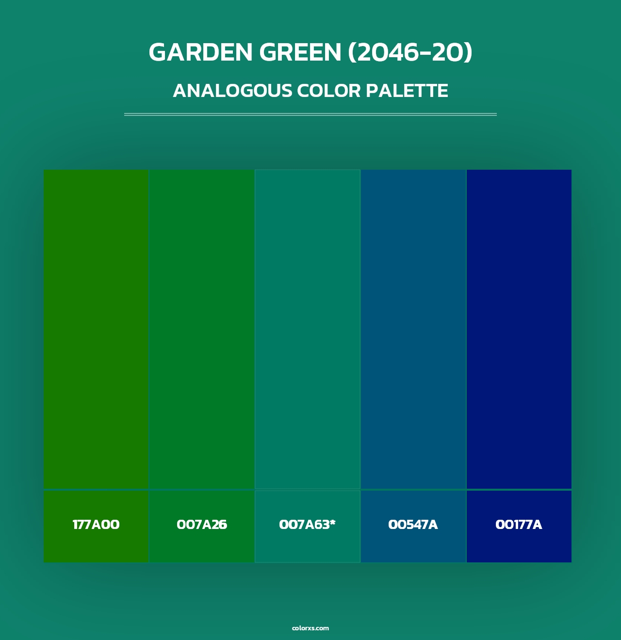 Garden Green (2046-20) - Analogous Color Palette
