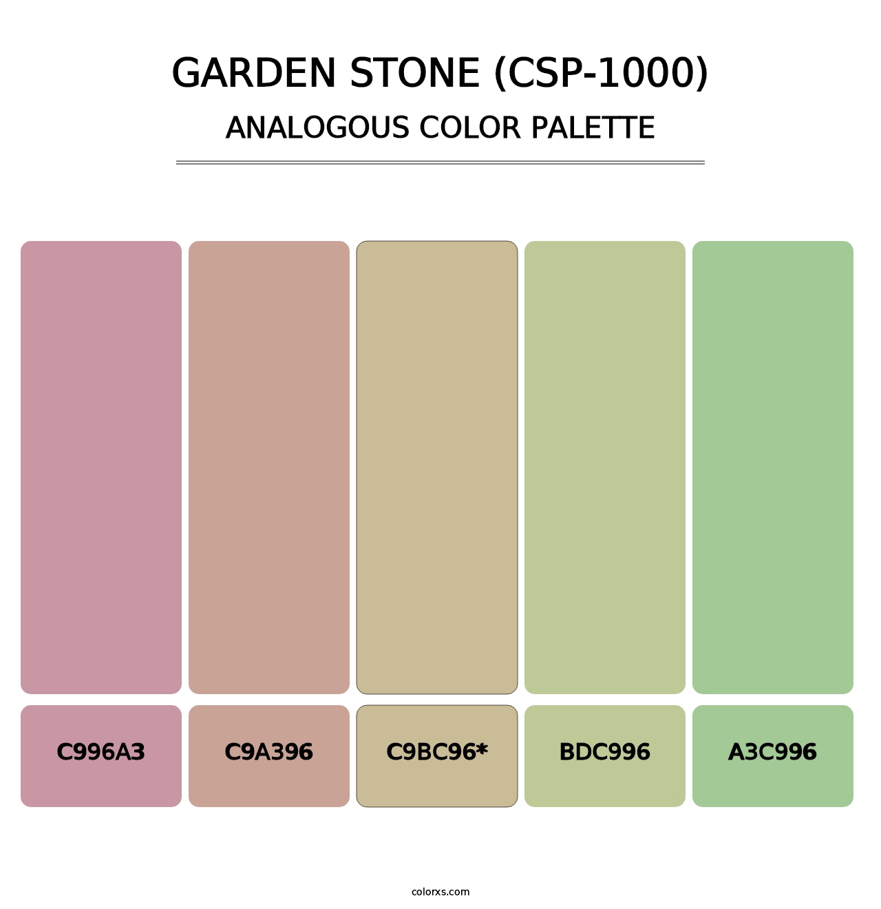 Garden Stone (CSP-1000) - Analogous Color Palette