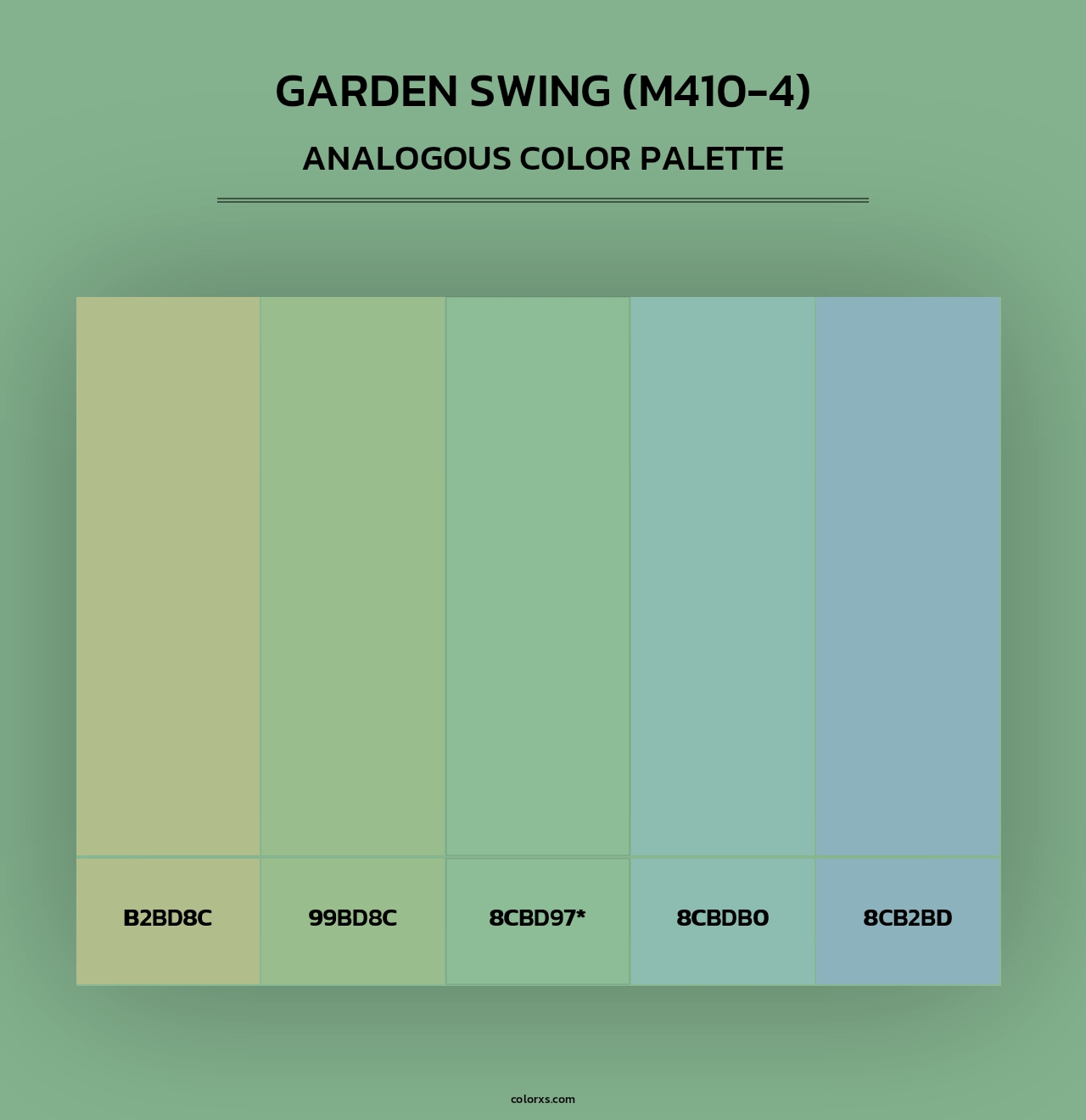Garden Swing (M410-4) - Analogous Color Palette