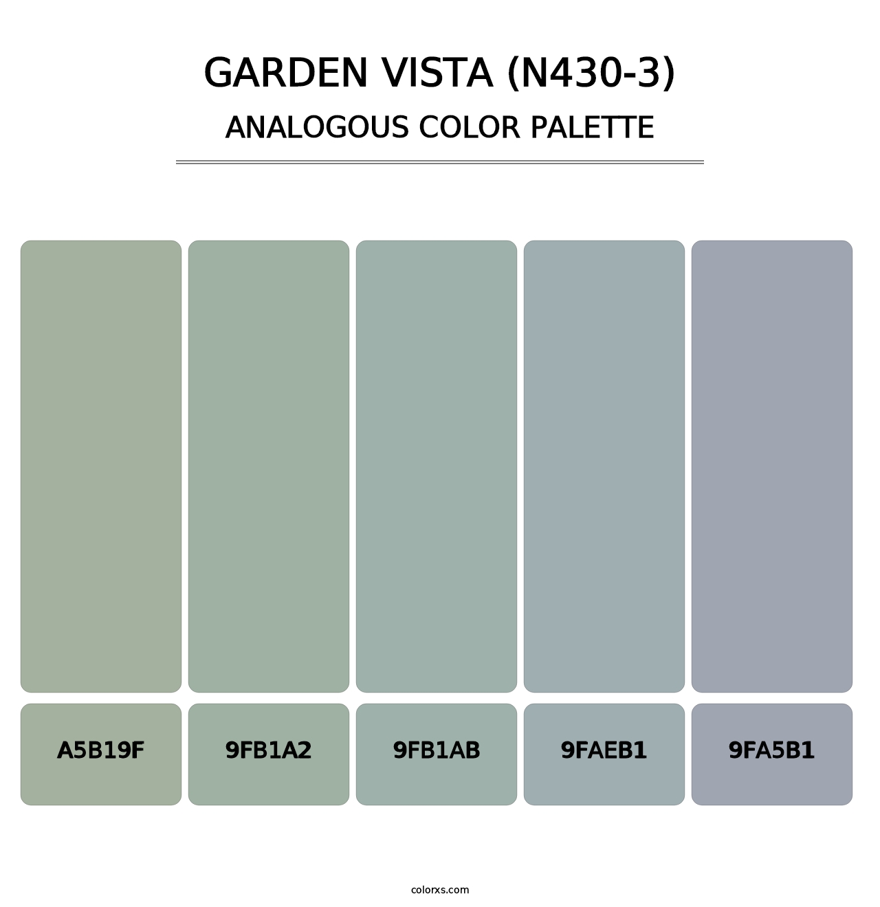 Garden Vista (N430-3) - Analogous Color Palette