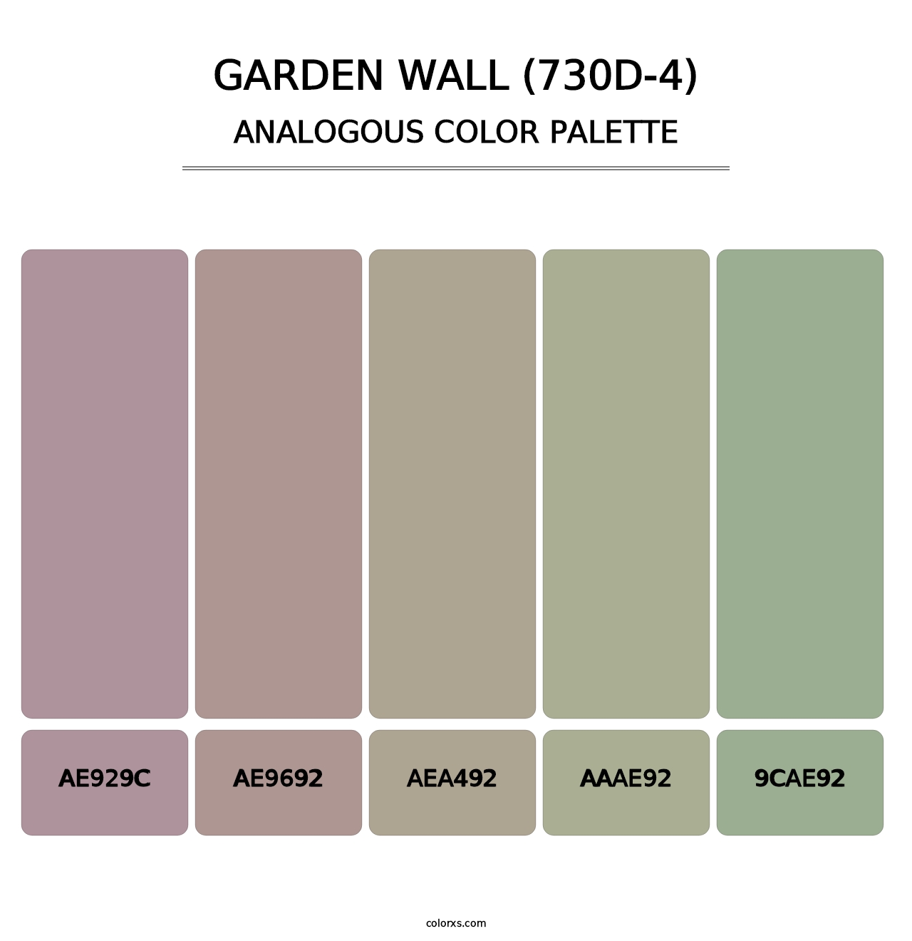 Garden Wall (730D-4) - Analogous Color Palette