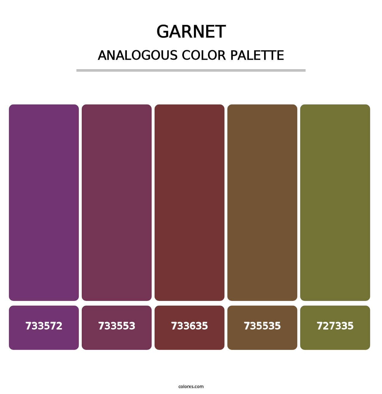 Garnet - Analogous Color Palette
