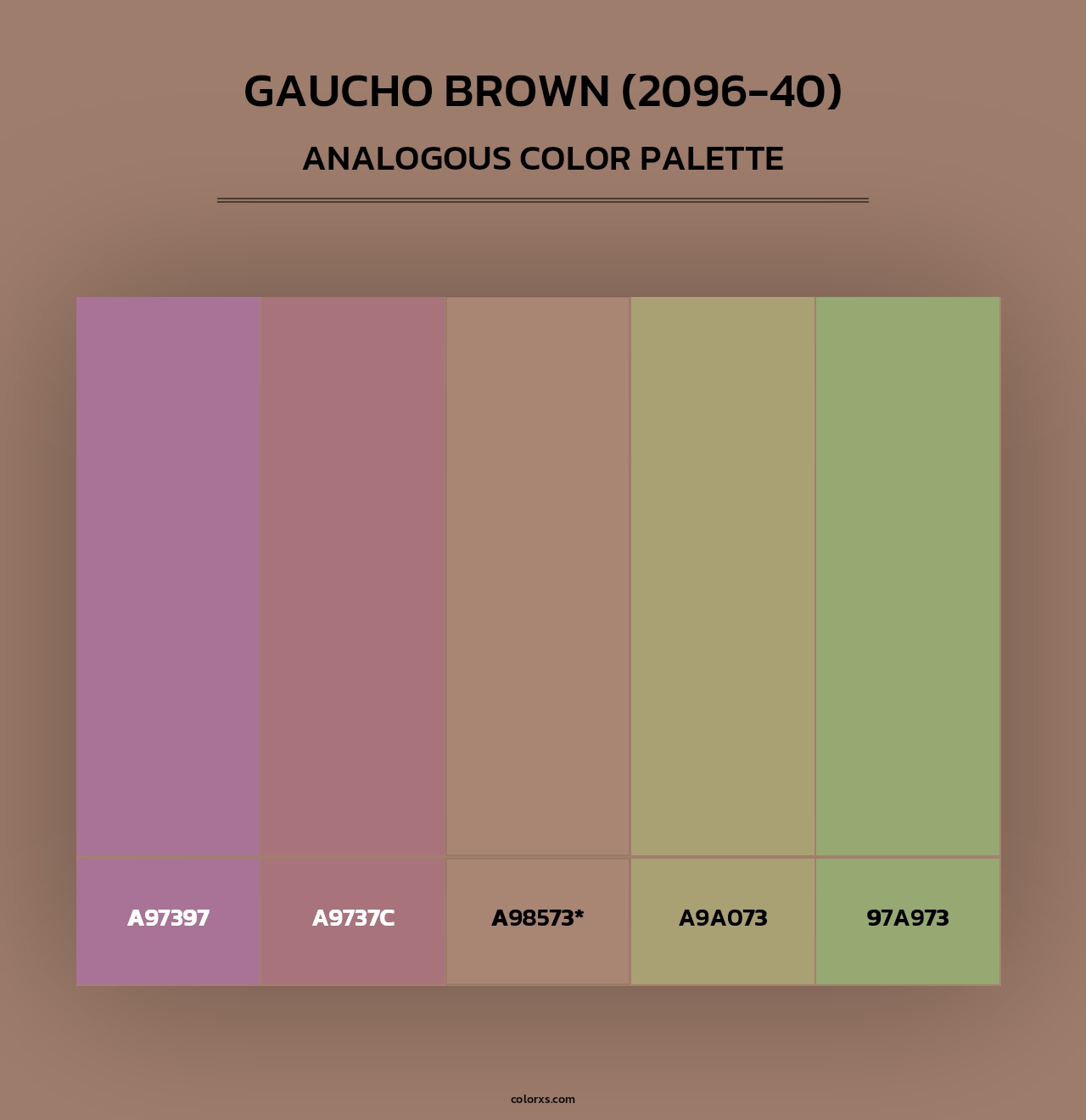 Gaucho Brown (2096-40) - Analogous Color Palette